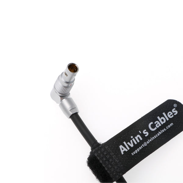 Power Cable for Zacuto Kameleon EVF from Digital Bolex D16 Camera Rotatable Right Angle 4 Pin Male to XLR 4 Pin Male Right Angle Alvin's Cables 30CM