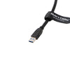 Alvin’s Cables USB 3.0 USB-A auf Micro-B Datenkabel für Basler ACE Kamera Micro-B Verriegelungsschrauben auf Typ-A geschirmtes Kabel für Industriekamera 1M | 39,4 Zoll