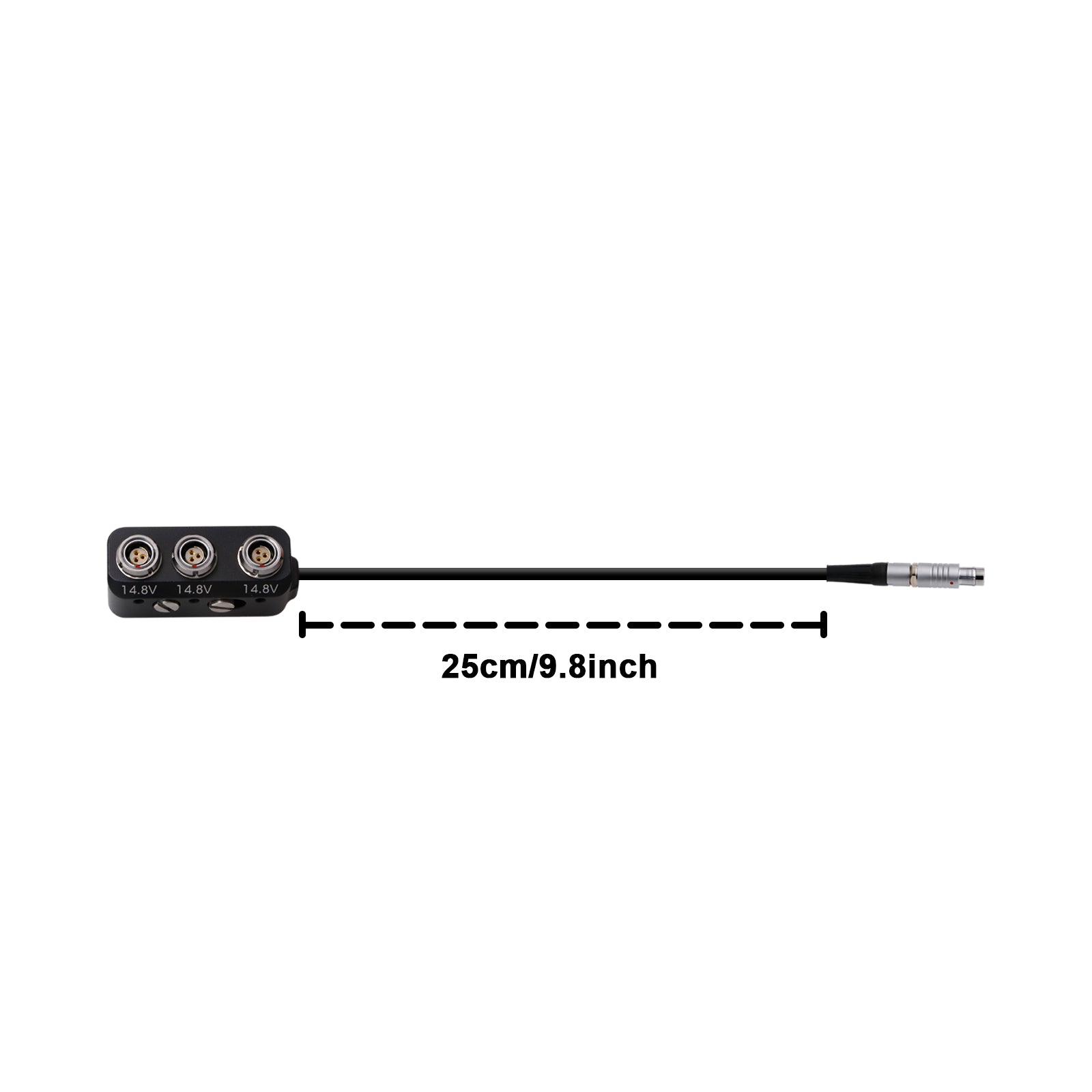 1 bis 3 Mini Power Splitter Box Kabel RS 3-Pin Stecker auf 3 Ports 3-Pin RS Buchse Box für ARRI Kamera Alvin's Kabel | 30CM