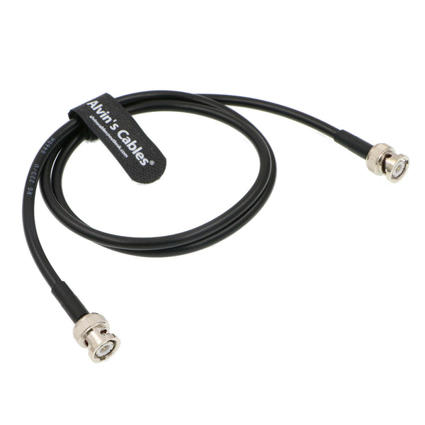 (非常に良い)Alvin's Cables BMCC Video ビデオ カメラ 用の Blackmagic RG179 同軸 BNC 直角 オス to オス 柔軟 HD SDI ケーブル