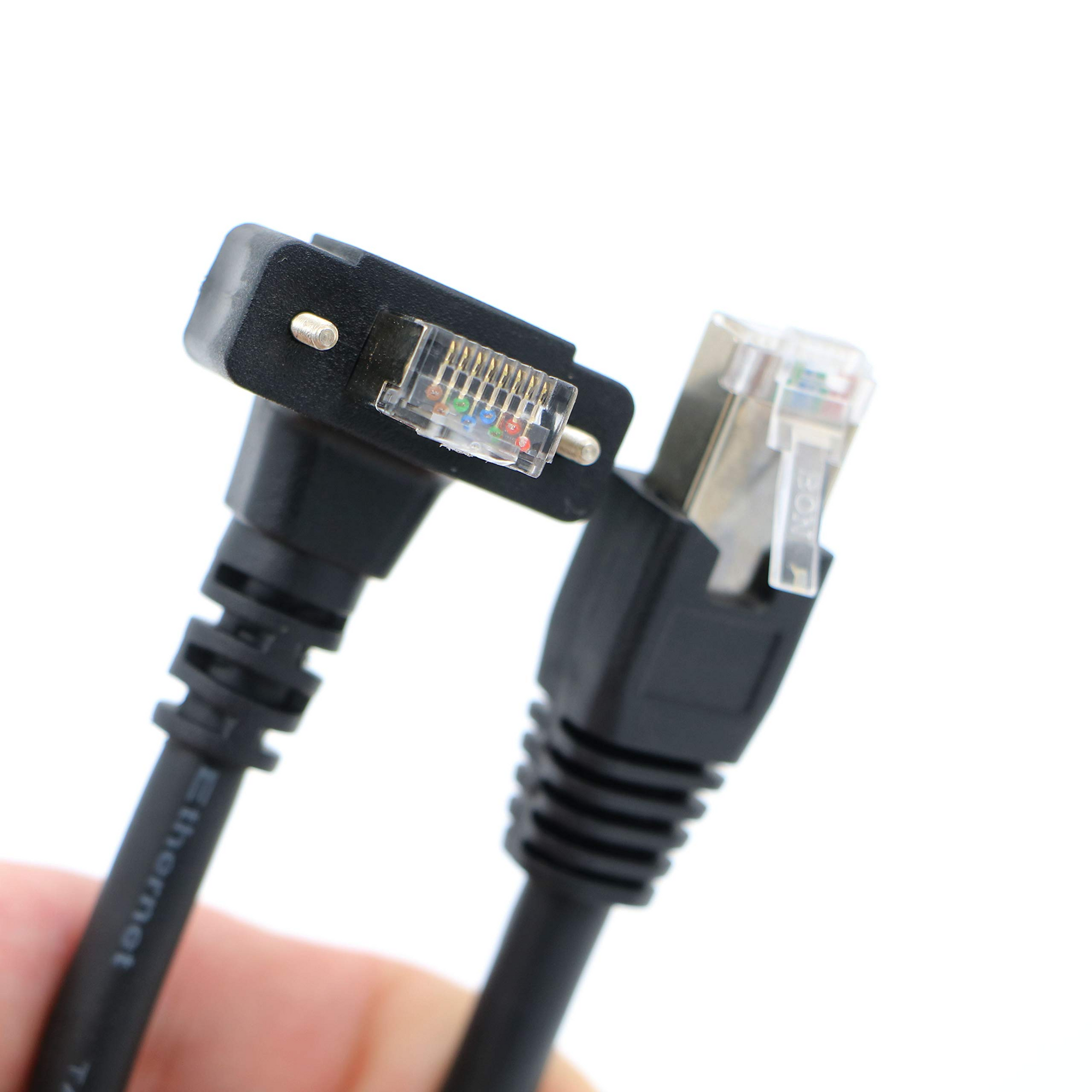 Alvin&#39;s Cables GigE Cat6 S STP Screw Lock Horizontal RJ45 DrC Cable for Basler Cameras 3M 5M 10M