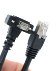 Alvin's Cables GigE Cat6 S STP Screw Lock Horizontal RJ45 DrC Cable for Basler Cameras 3M 5M 10M