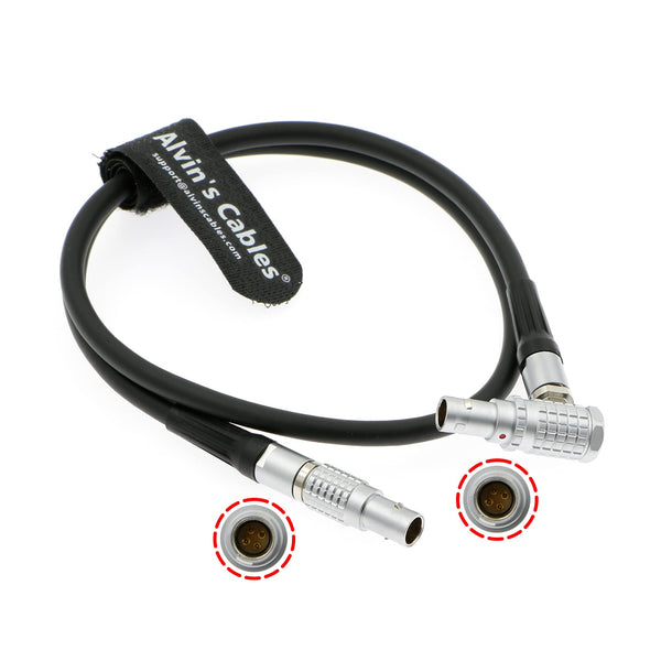 Alvin’s Cables Teradek RT Motor Cable for Teradek MDR.X Receiver | MOTR.X Motor| MK3.1 Motor Straight to Right Angle 4 Pin Male Power Control Cable 60cm|24inches