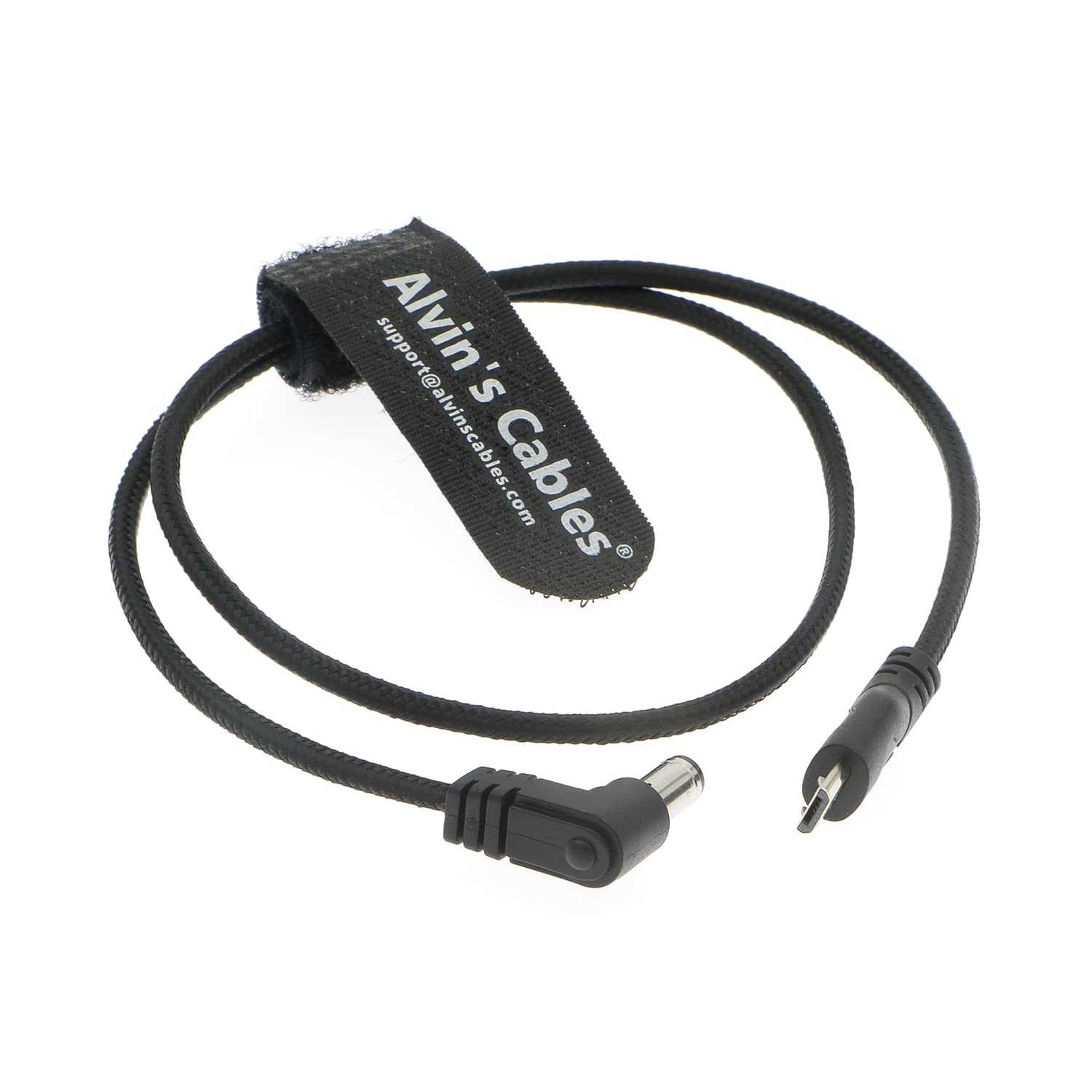 Alvin's Cables Motor Flexible Power-Cable for Tilta-Nucleus-Nano Micro USB to 2.1 DC Barrel Right Angle