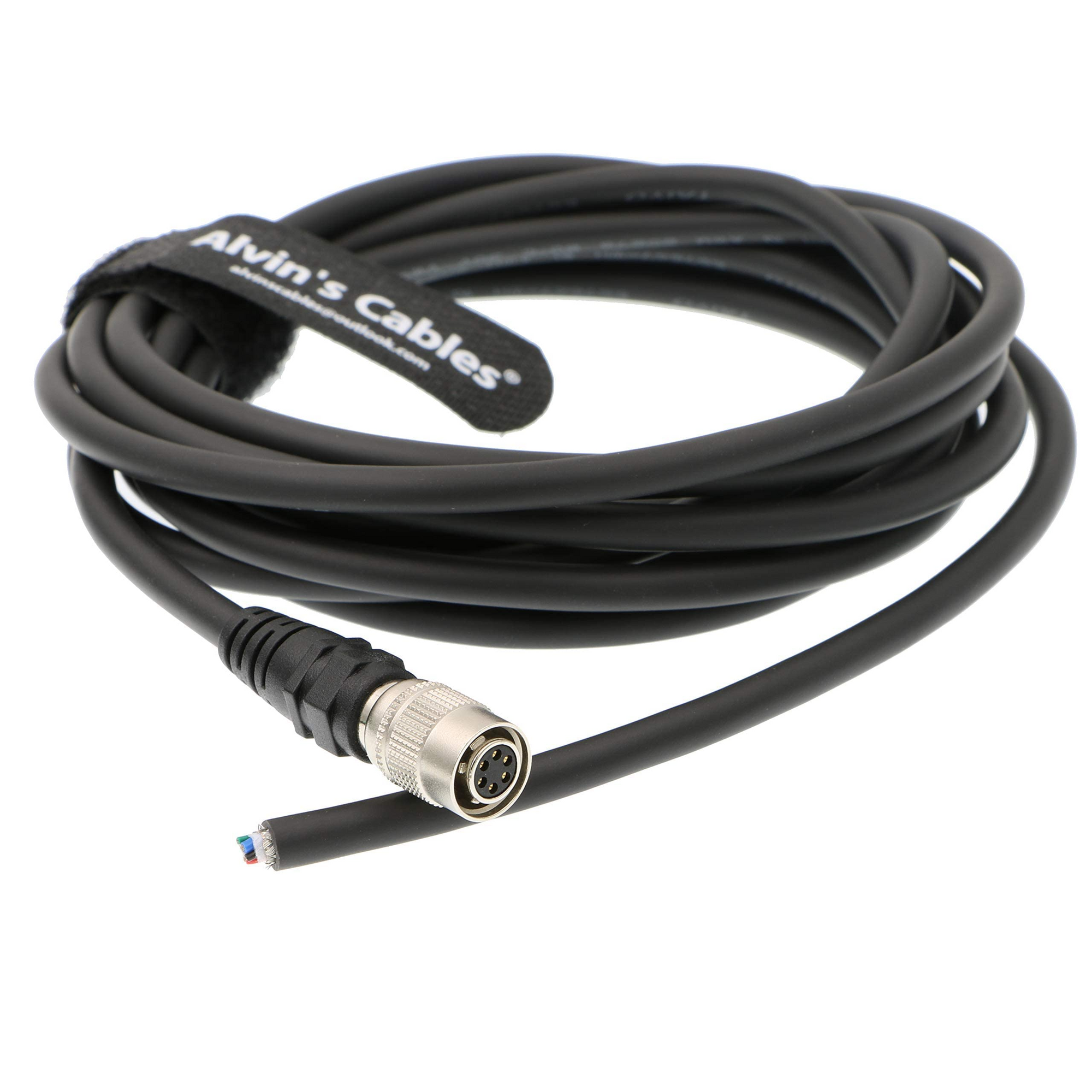 Alvin’s Cable Hirose 6 Pin Female HR10A-7P-6S to Flying Lead Power I/O Cable for Basler GIGE AVT for Sony CCD Camera
