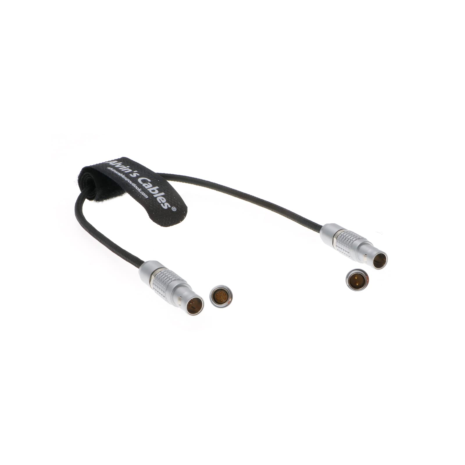 Flexible Power Cable for Nucleus M Motor from Letus Helix Jr. Gimbal Straight Nucleus M 7-Pin Male to 2-Pin Male Braided Wire 30cm Alvin’s Cables