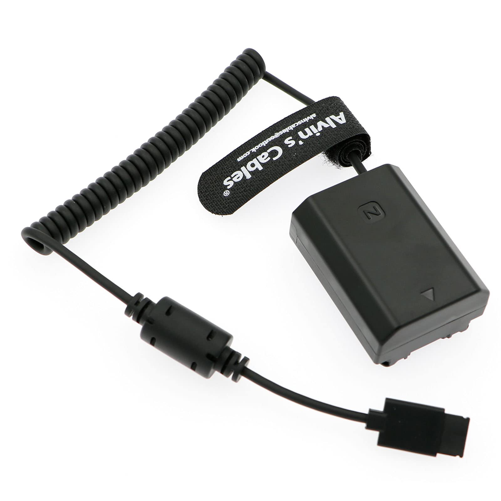Alvin’s Cables NP-FZ100 Dummy Battery to Ronin S Gimbal Power Coiled Cable for Sony Alpha A9II A9 A7RIV A7RIII A7III A7SIII A6600 Camera