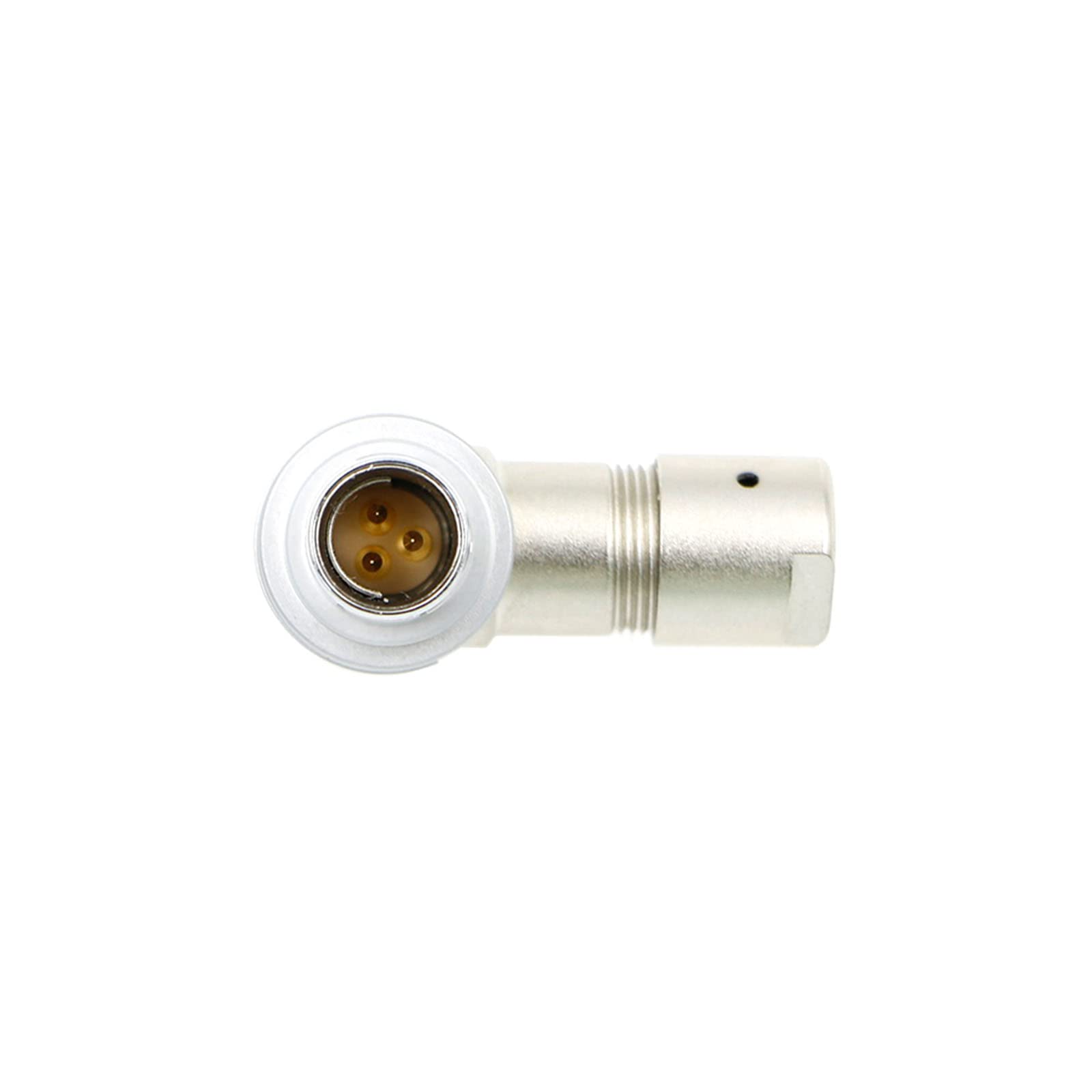 Alvin’s Cables Compatible Fischer S102 3 Pin Male Right Angle Connector for ARRI Alexa, RED DSMC2, for Sony Venice RS 3 Pin Plug