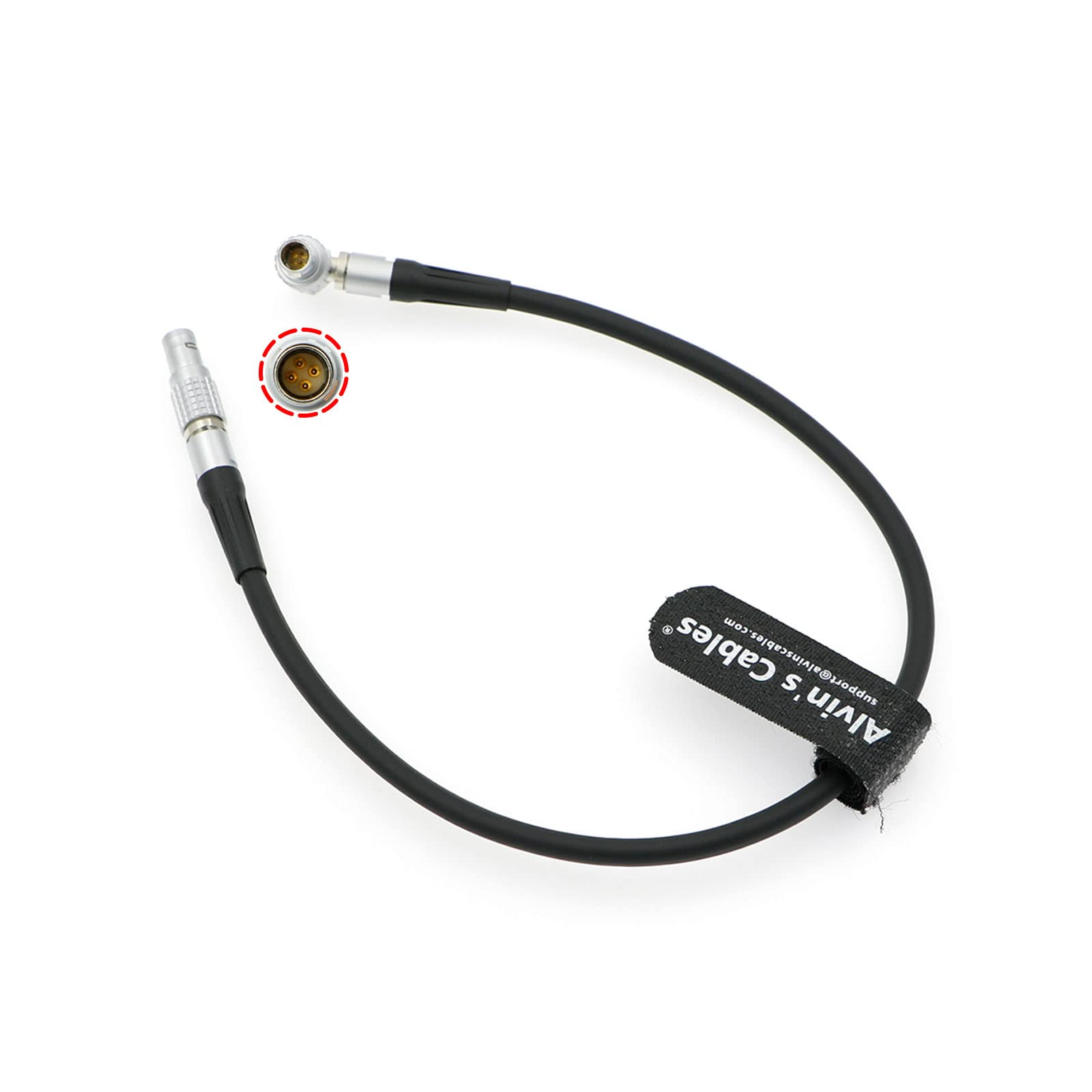 UDM-Sensor-Cable for ARRI UDM-1 Sensor Unit and Display Unit 4 Pin to Right Angle 4 Pin Cable Compatible with # K2.0006459 Alvin’s Cables