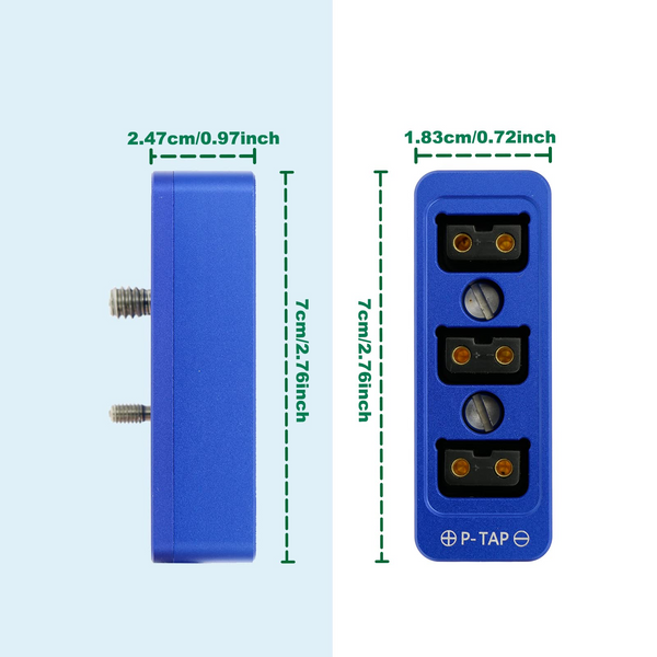 Alvin's Cables D Tap Male to 4 Port Dtap Female Splitter Power Cable for ARRI RED Cameras TILTA Steadicam IDX Battery