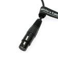 Alvin's Cables Power Cable for Sony Venice F55 SXS Camera for Steadicam M1 M2 Sled 2B 3 Pin Male to XLR 4 Pin Female 12V Power Cable