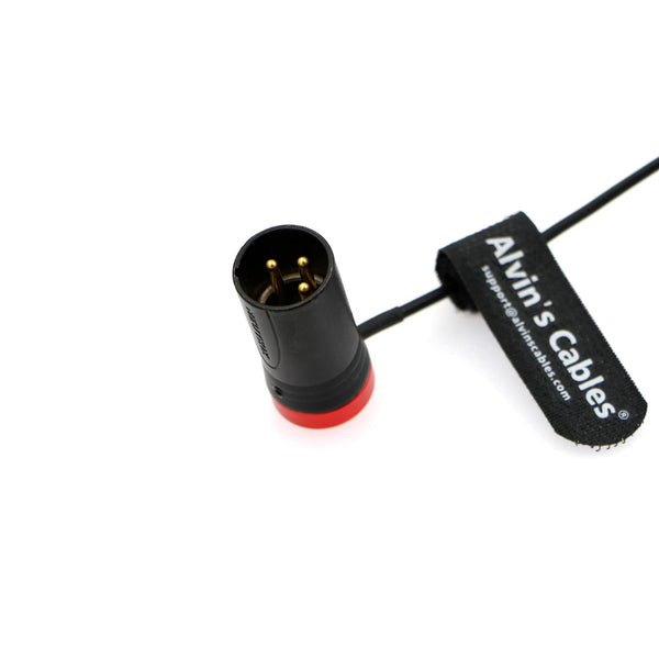 Alvin's Cables Low Profile TA3F auf XLR 3 Pin Stecker Audiokabel für Lectrosonics SRC Empfänger an Soundgeräte 60cm|24inches Rot