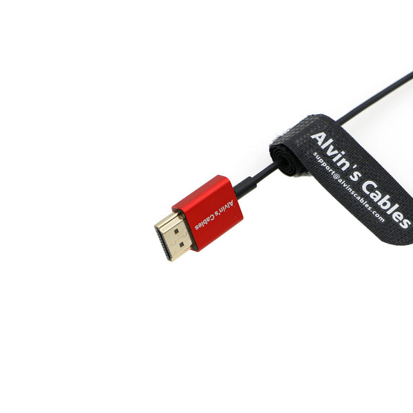Alvin’s Cables 8K 2.1 Full HDMI geflochtenes Spiralkabel für Atomos Ninja-V 4K-60P Aufnahme von Z-CAM für Canon-C70, für Sony A7S3,A9,A74 (18 bis 28 Zoll)