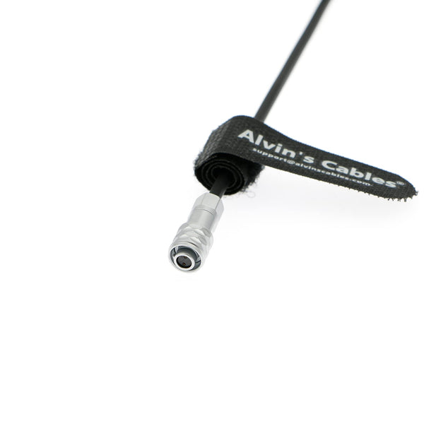 Alvin's Cables BMPCC 4K 6K Power Coiled Cable Weipu 2 Pin Female to Right Angle 2 Pin Male for Blackmagic Pocket Cinema Camera 4K 6K