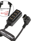 Alvin's Cables D Tap Male to 4 Port Dtap Female Splitter Power Cable for ARRI RED Cameras TILTA Steadicam IDX Battery