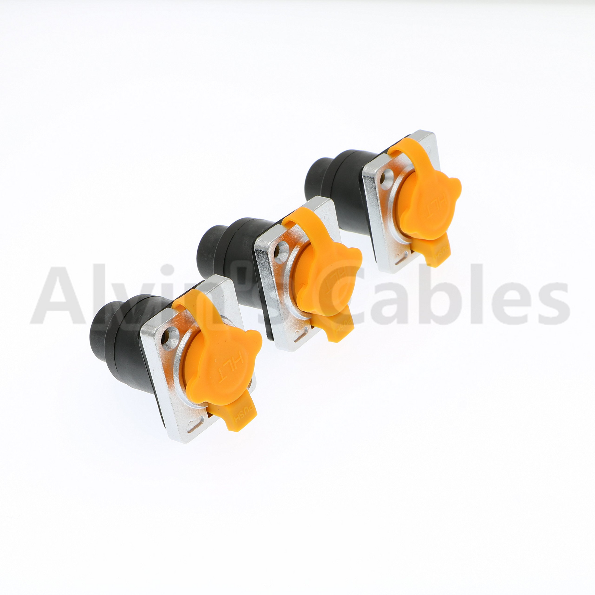 Alvin&#39;s Cables 3 Pcs RJ45 Waterproof Coupler Socket Connector IP65 Ethernet Panel Mount RJ45 Connector