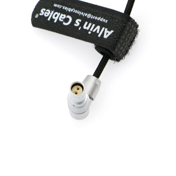Alvin's Cables Flexibles Stromkabel für RED Komodo-Kamera, drehbar, rechtwinklig, 2-polige Buchse auf D-Tap, geflochtener Draht, 80 cm | 31,5 Zoll