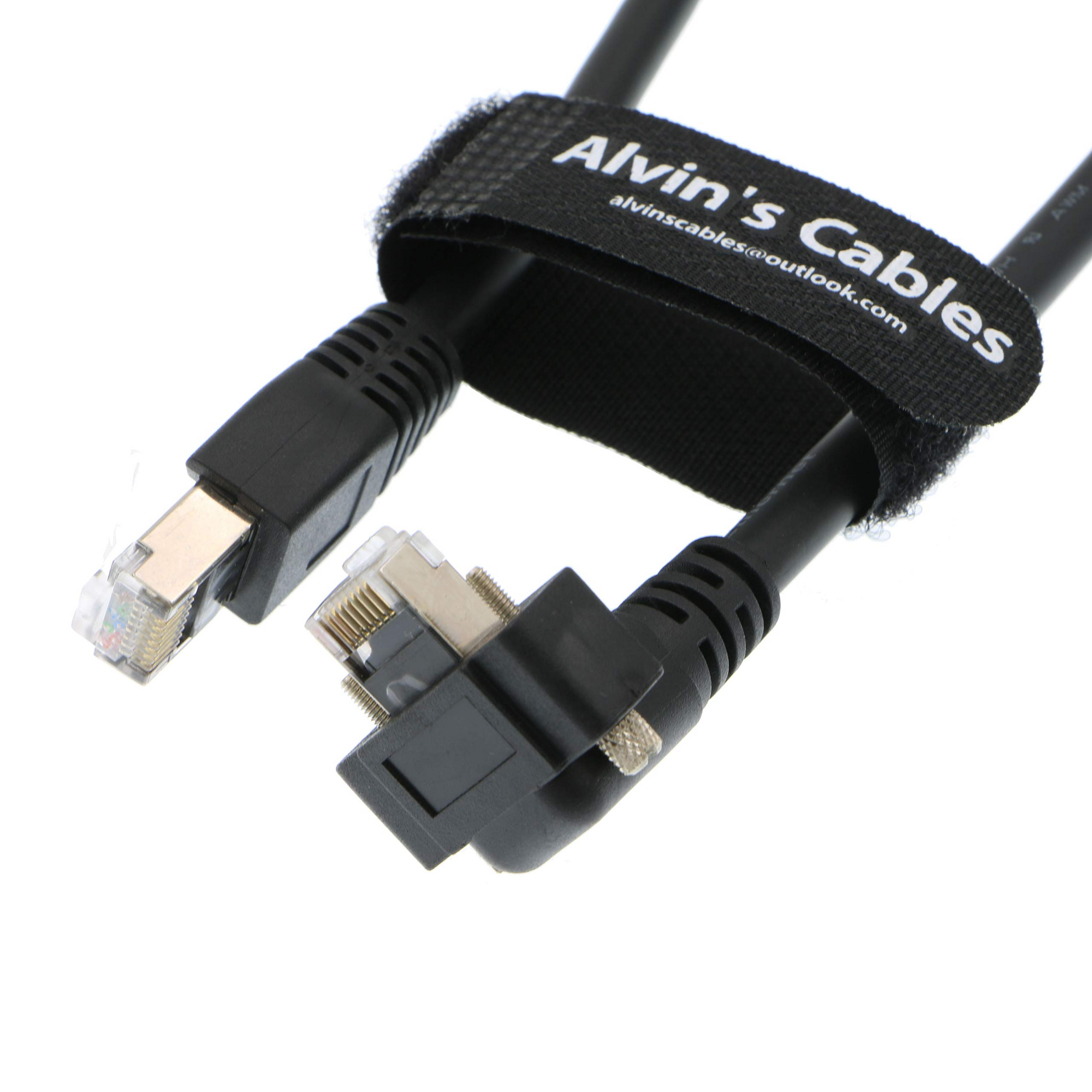 Alvin&#39;s Cables GigE Cat6 S STP Screw Lock Horizontal RJ45 DrC Cable for Basler Cameras 3M 5M 10M