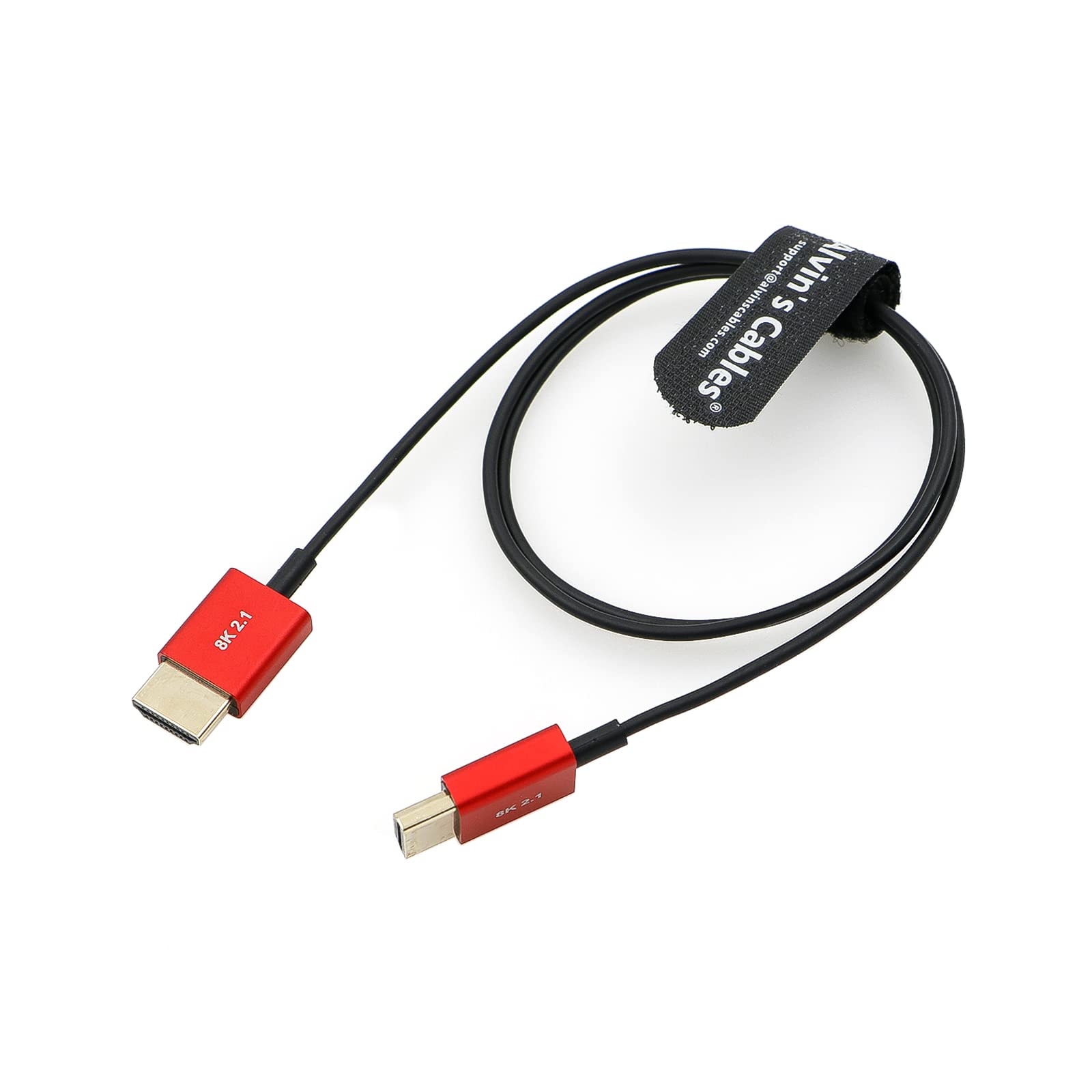 Alvin’s Cables 8K 2.1 Full HDMI Cable for Atomos Ninja-V 4K-60P Record from Z-CAM for Canon-C70, for Sony A7S3,A9,A74