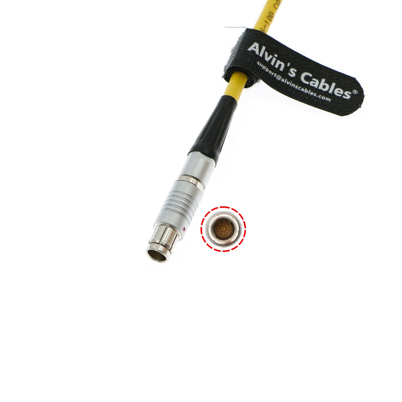 Alvin&#39;s Cables Fischer 8 Pin Male to 8 Pin Female Extension Cable for Phantom VEO-S| UHS| T-Series| v2640 Onyx| Flex4K Camera 65cm/25.5inches