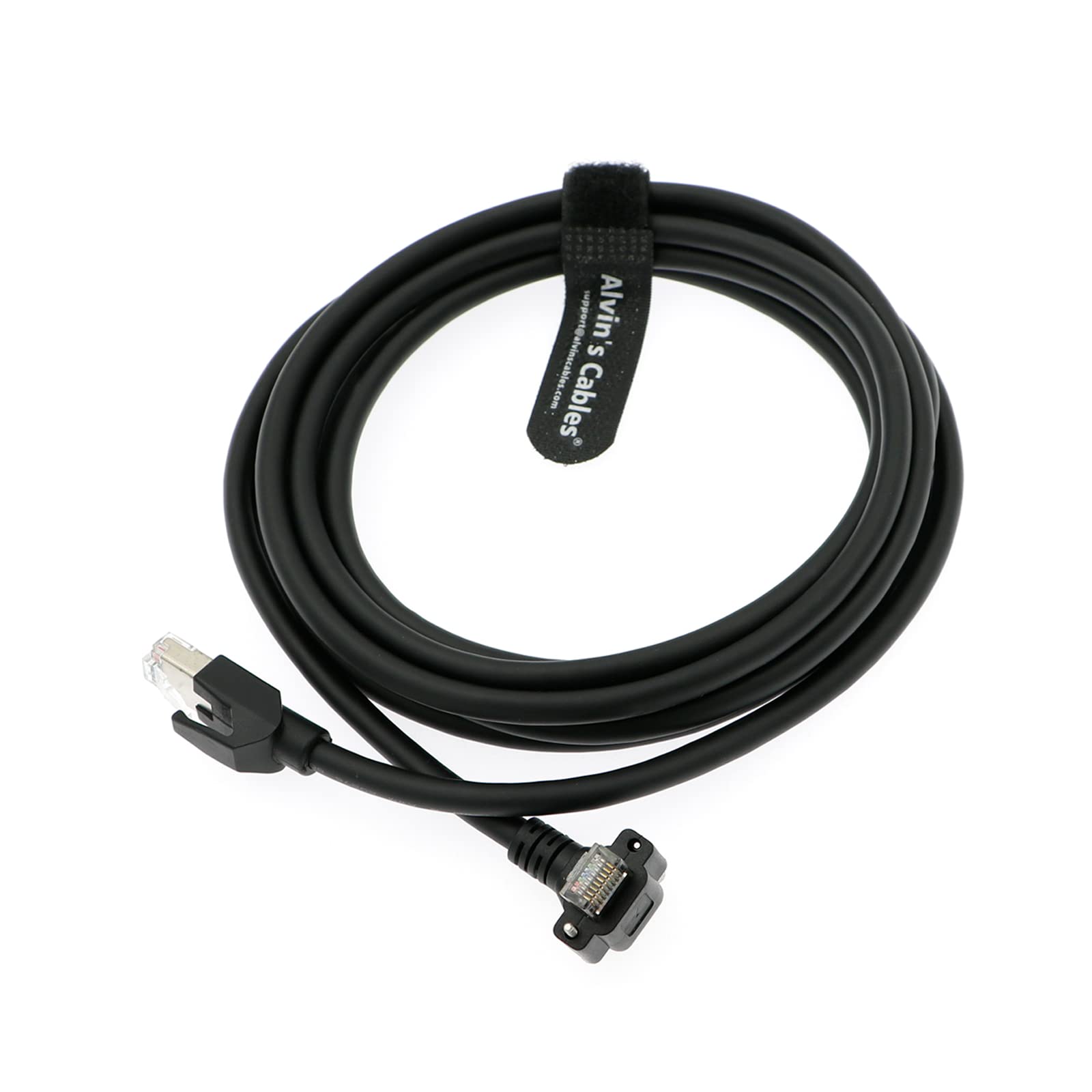 Alvin&#39;s Cables GigE Cat6 S STP Screw Lock Horizontal RJ45 DrC Cable for Basler Cameras 3M 5M 10M