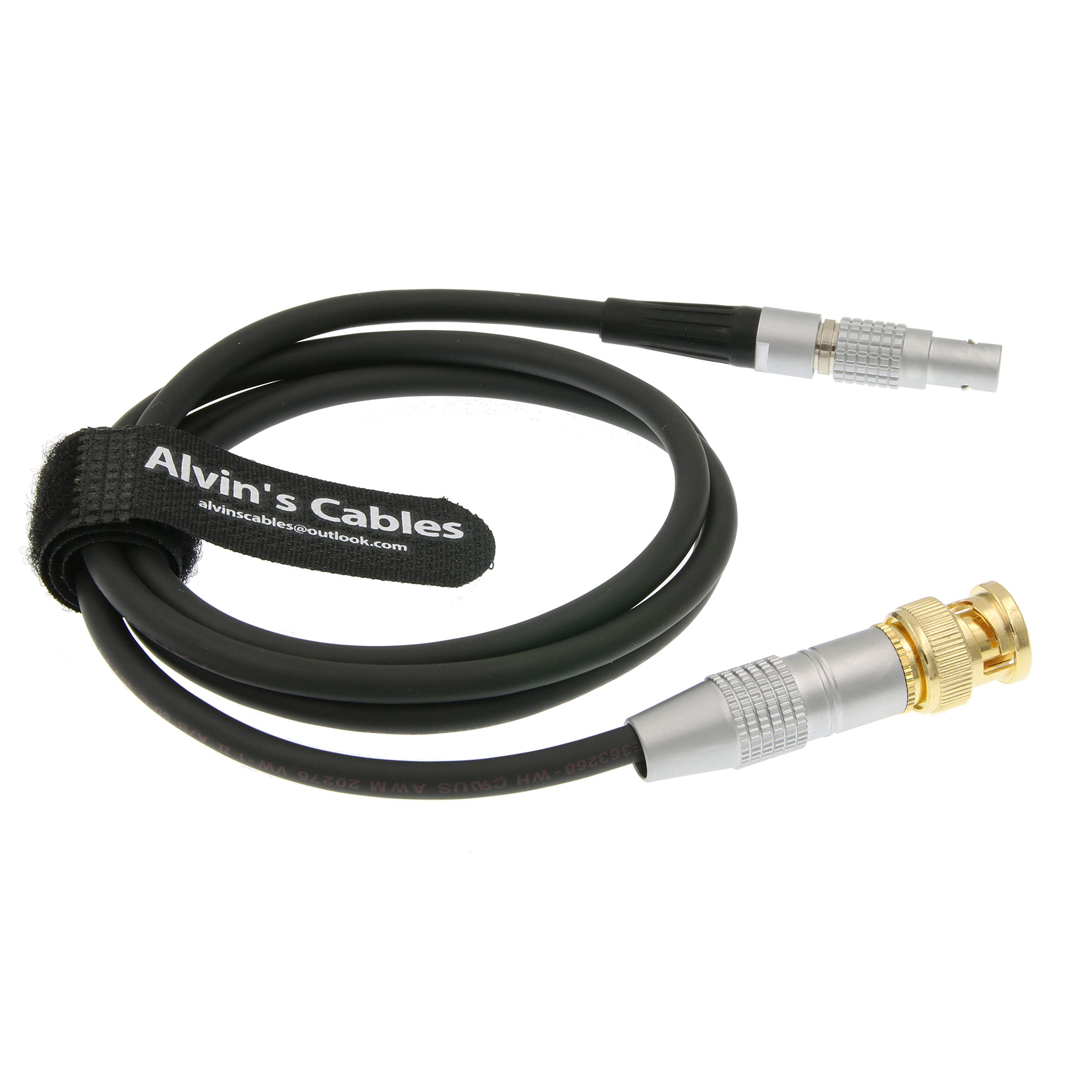 Alvin's Cables BNC auf 5-poliges rechtwinkliges Timecode-Kabel für ARRI Mini Sound Devices ZAXCOM