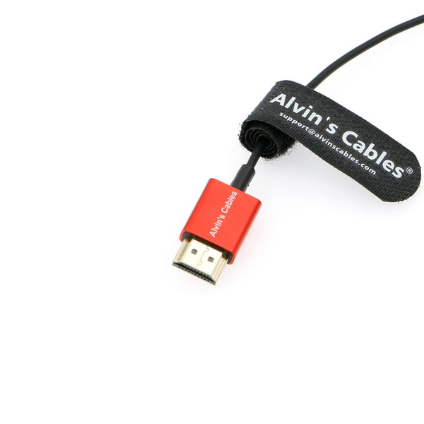 Alvin's Cables 8K 2.1 Micro-HDMI to HDMI Braided Coiled-Cable for  Atomos-Ninja-V 4K-60P Record 48Gbps HDMI for Canon-R5C| R5| R6