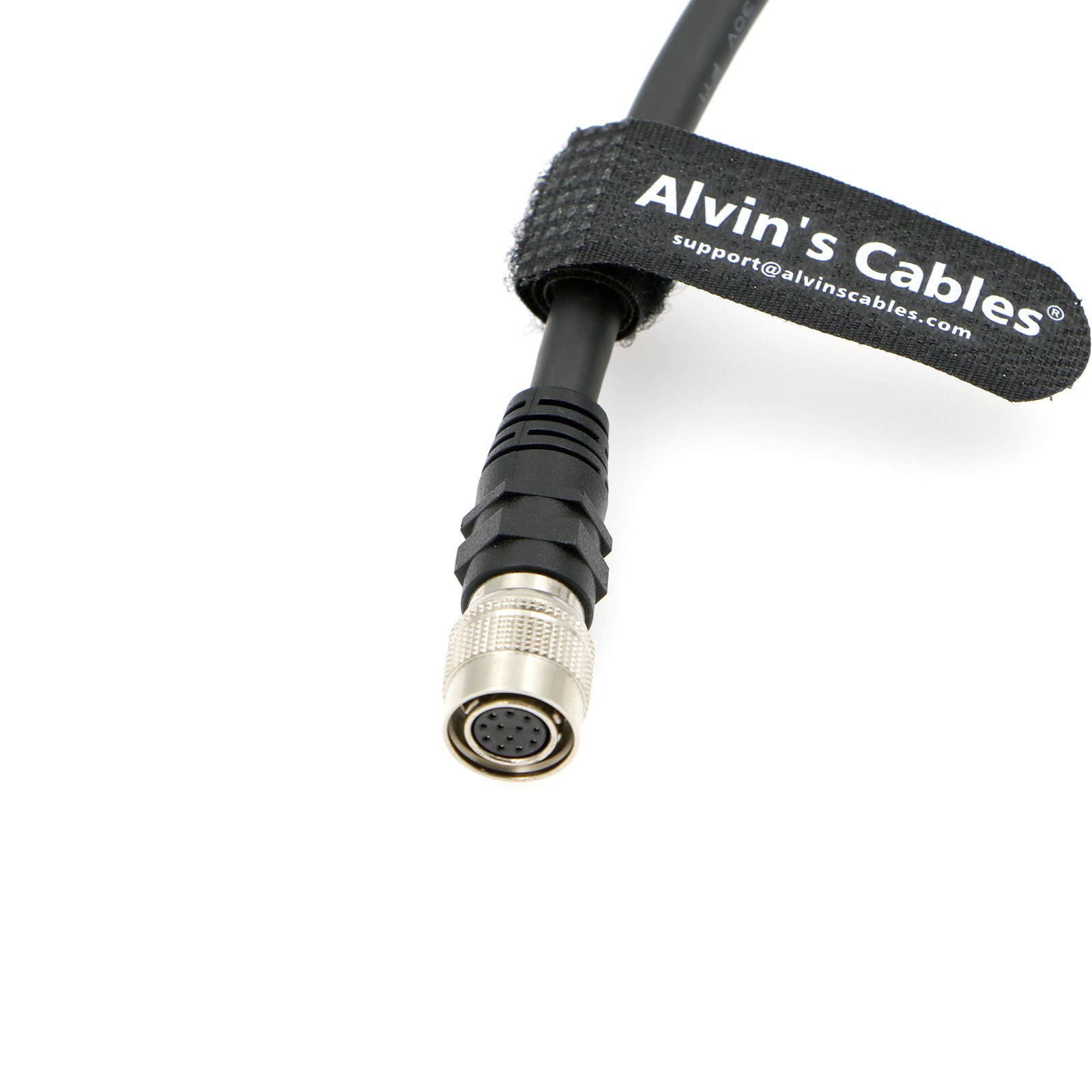 Alvin's Cables Hirose 12 Pin Female HR10A-10P-12S to Open End Shielded I/O Shielded Cable for Sony CCD| Basler Gige| AVT GIGE Industrial Camera 3M| 9.84ft
