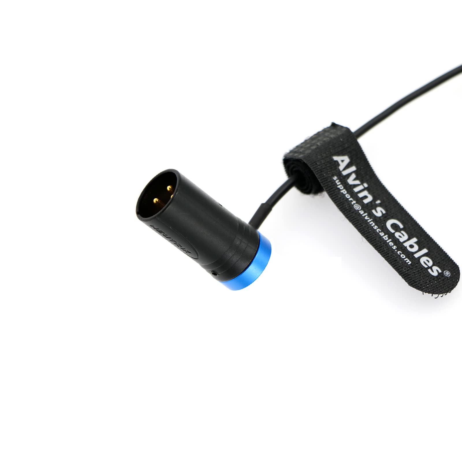 Alvin’s Cables Low Profile TA3F to XLR 3 Pin Male Audio Cable for Lectrosonics Receivers to Sound Devices 60cm|24inches Blue