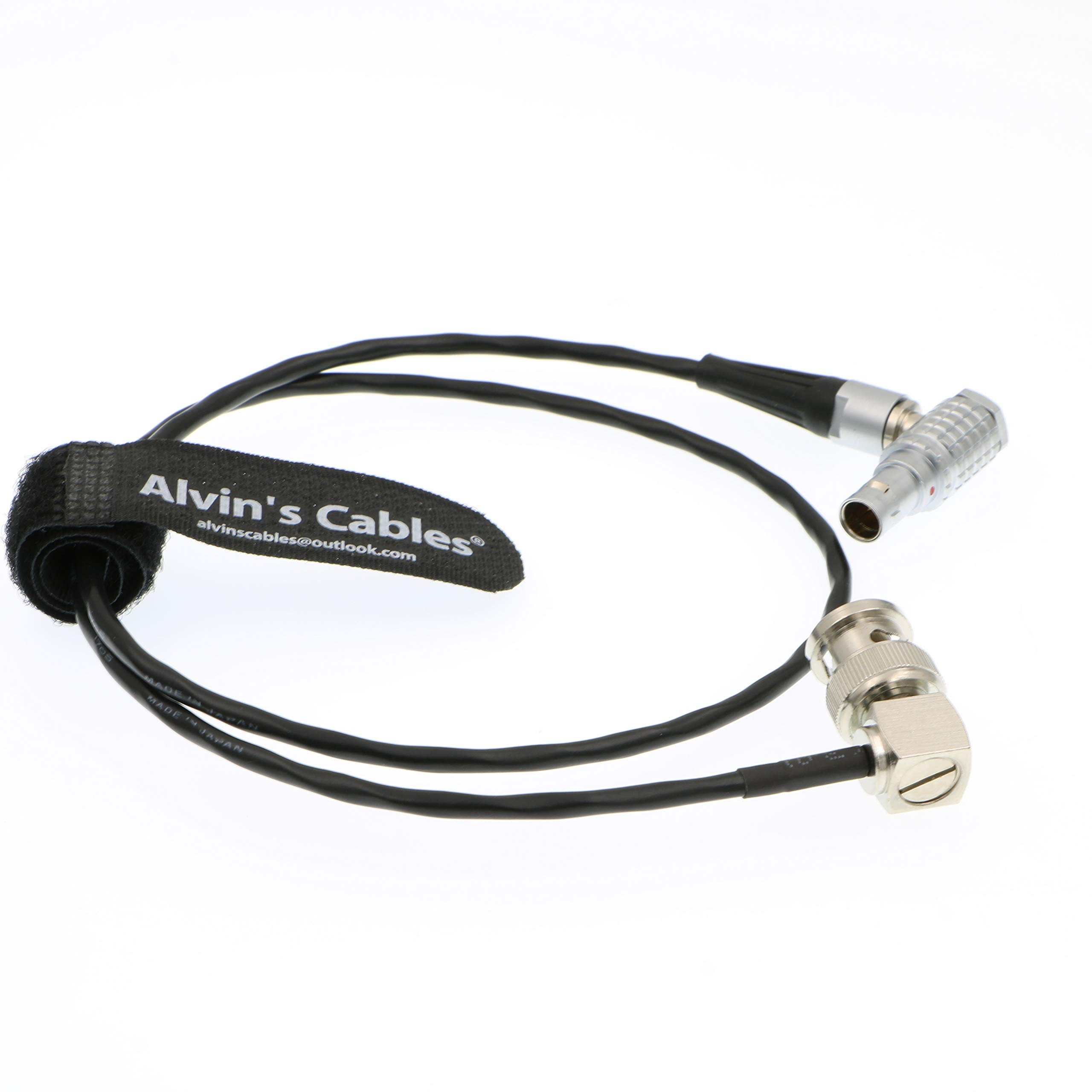 Alvin's Cables BNC to 5 Pin Right Angle Time Code Cable for ARRI Mini Sound Devices ZAXCOM