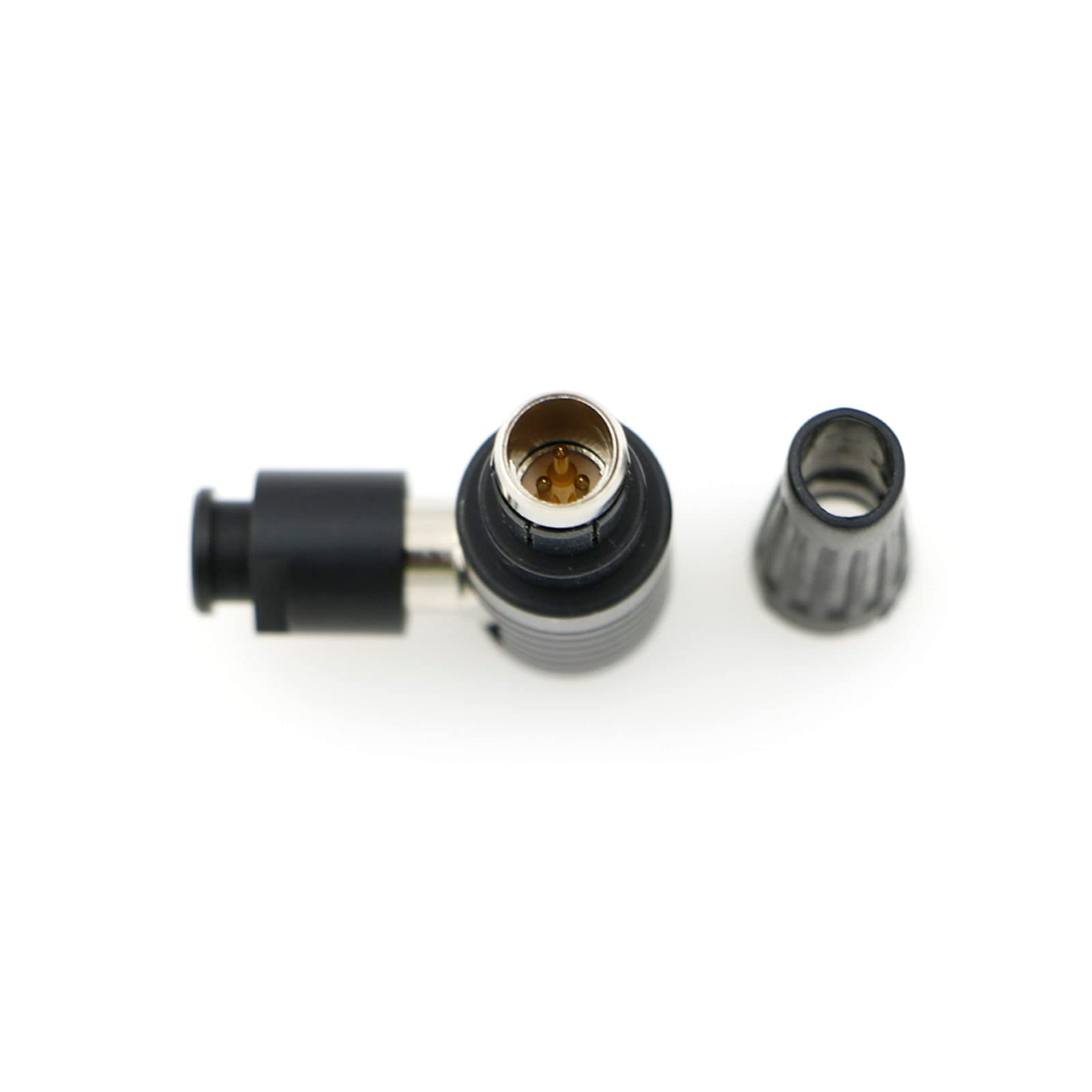 Alvin’s Cables Compatible Fischer S102 3 Pin Male Right Angle Connector for ARRI Alexa, RED DSMC2, for Sony Venice RS 3 Pin Plug