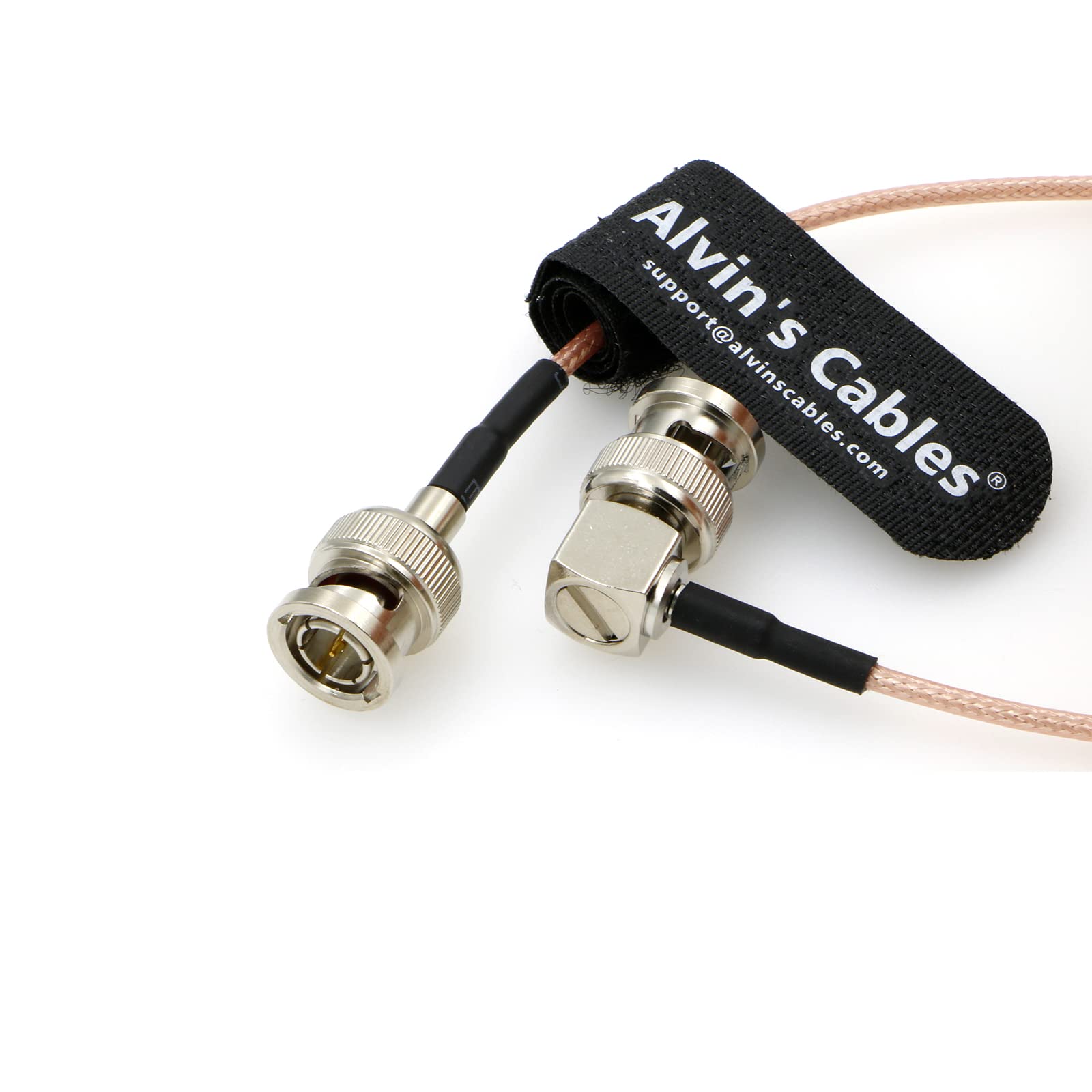 Alvin's Cables HD SDI BNC Coaxial Cable Right Angle to Straight 3G BNC Cable for Cameras Monitor Recorder Video Equipment 30CM|12inches