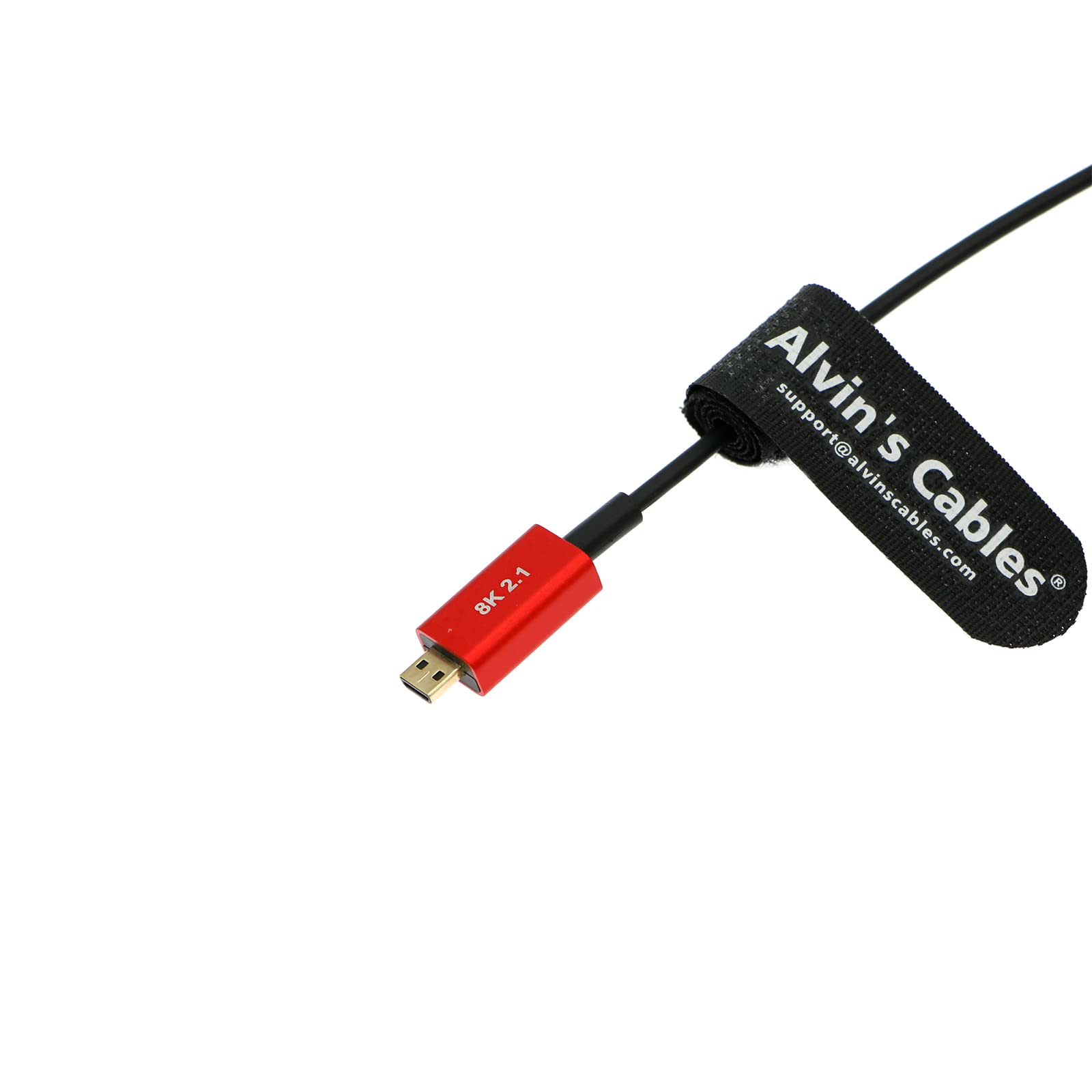 Alvin’s Cables 8K 2.1 Micro-HDMI to Full HDMI Cable for Atomos-Ninja-V 4K-60P Record 48Gbps HDMI for Canon-R5C,R5,R6