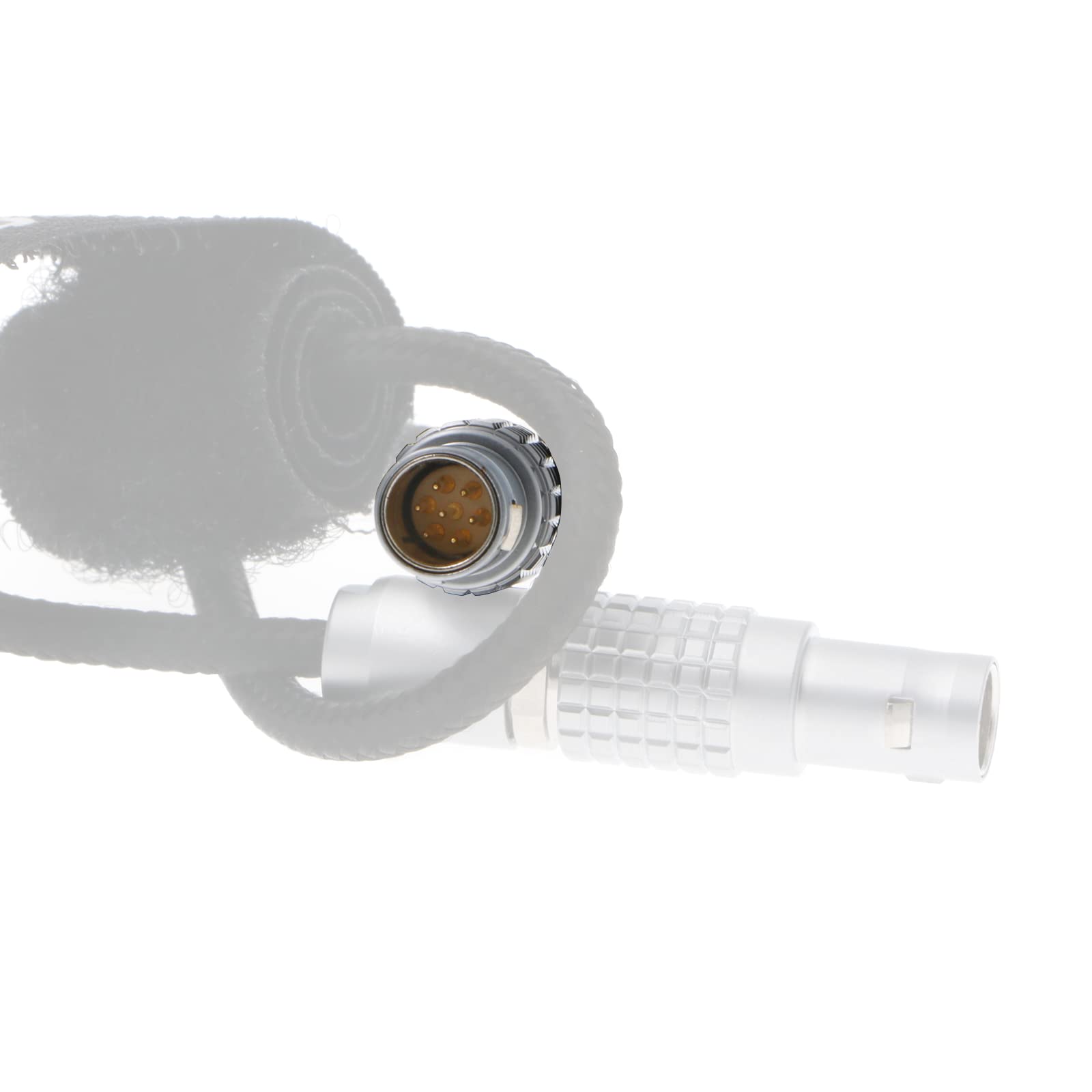 Flexible Power Cable for Nucleus M Motor from Letus Helix Jr. Gimbal Straight Nucleus M 7-Pin Male to 2-Pin Male Braided Wire 30cm Alvin’s Cables