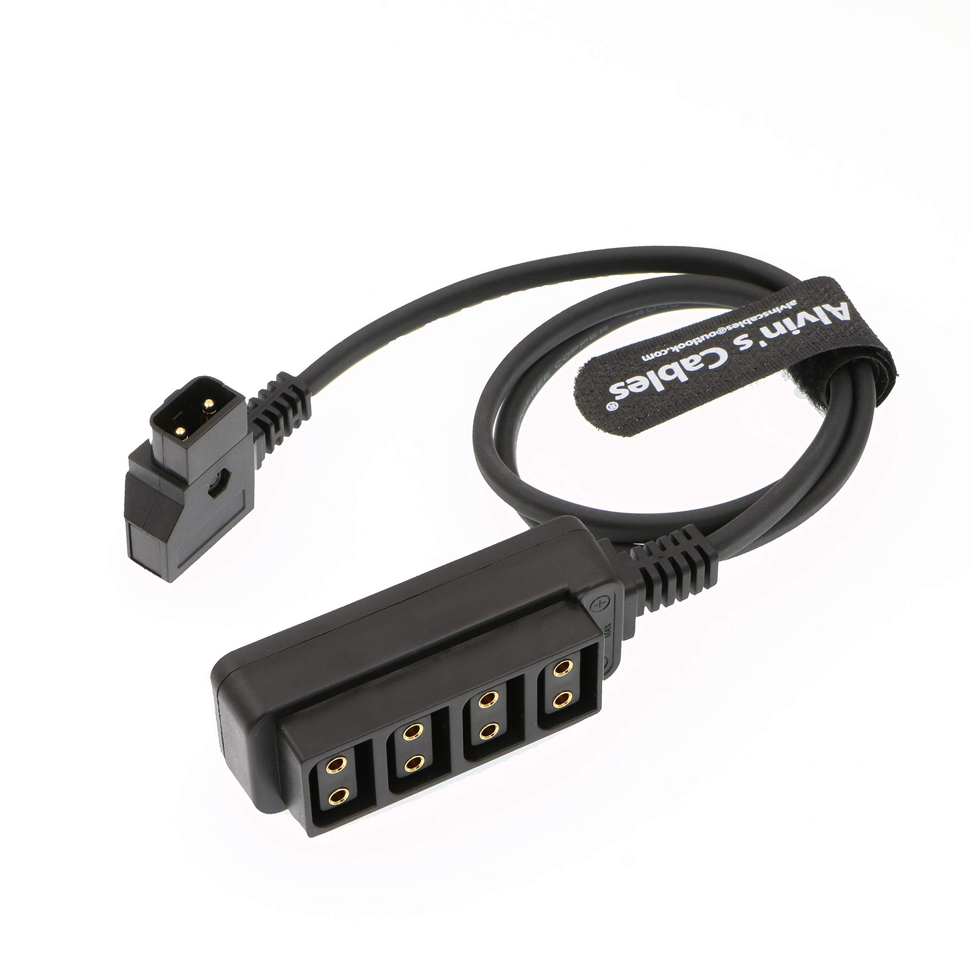 Alvin&#39;s Cables D Tap Male to 4 Port Dtap Female Splitter Power Cable for ARRI RED Cameras TILTA Steadicam IDX Battery