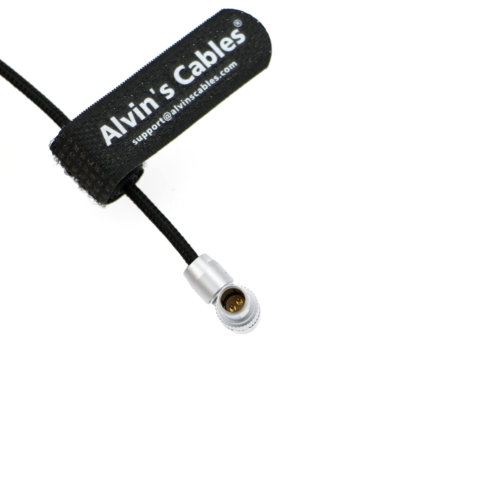 Flexible Power Cable for Teradek Bond SmallHD Monitor Rotatable Right Angle 2 Pin Male to 2pin Male Braided Wire 45cm|18inches Alvin&#39;s Cables