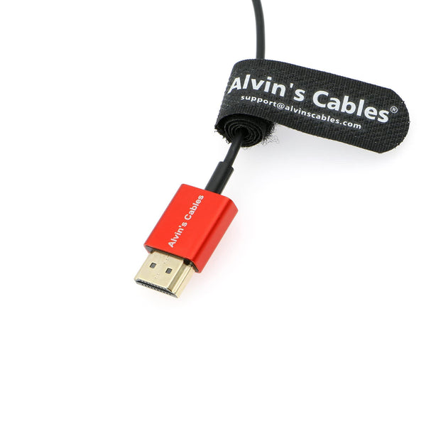 Alvin’s Cables 8K 2.1 Full HDMI geflochtenes Spiralkabel für Atomos Ninja-V 4K-60P Aufnahme von Z-CAM für Canon-C70, für Sony A7S3,A9,A74 (18 bis 28 Zoll)