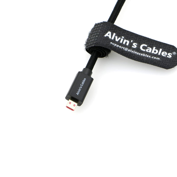 Alvin’s Cables 8K 2.1 Micro-HDMI to Full HDMI Cable for Atomos-Ninja-V 4K-60P Record 48Gbps HDMI for Canon-R5C,R5,R6