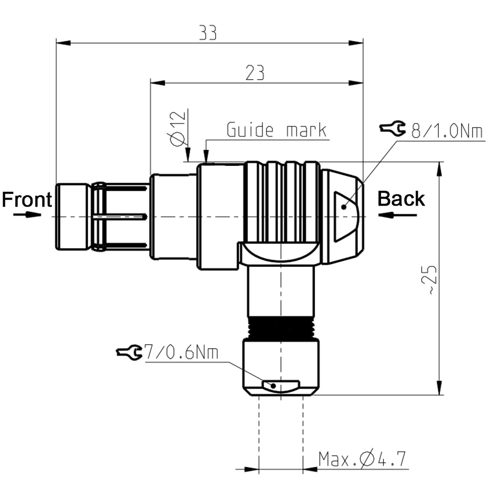 Alvin’s Cables Compatible Fischer S102 3 Pin Male Right Angle Connector for ARRI Alexa, RED DSMC2, for Sony Venice RS 3 Pin Plug