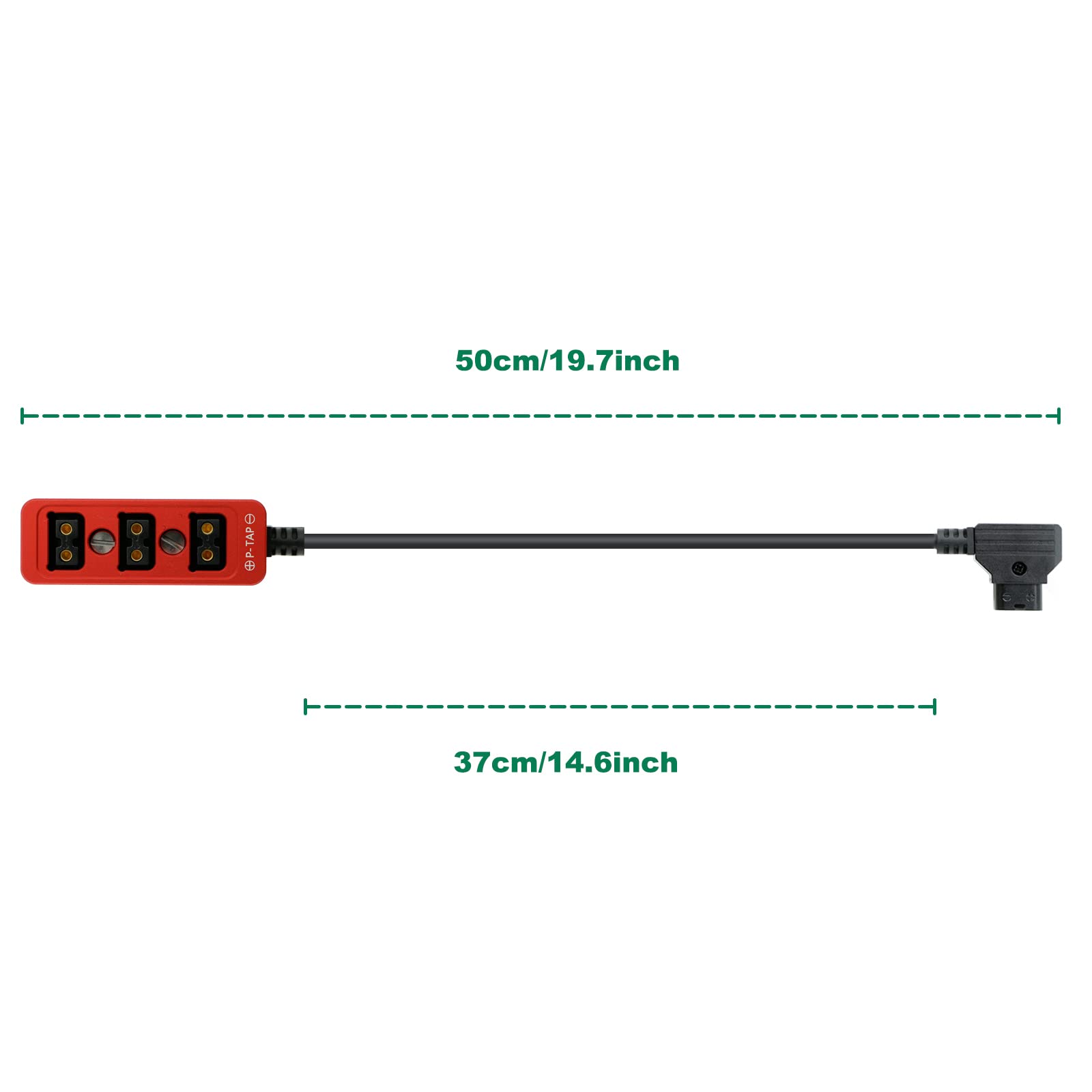Alvin&#39;s Cables D Tap Male to 4 Port Dtap Female Splitter Power Cable for ARRI RED Cameras TILTA Steadicam IDX Battery
