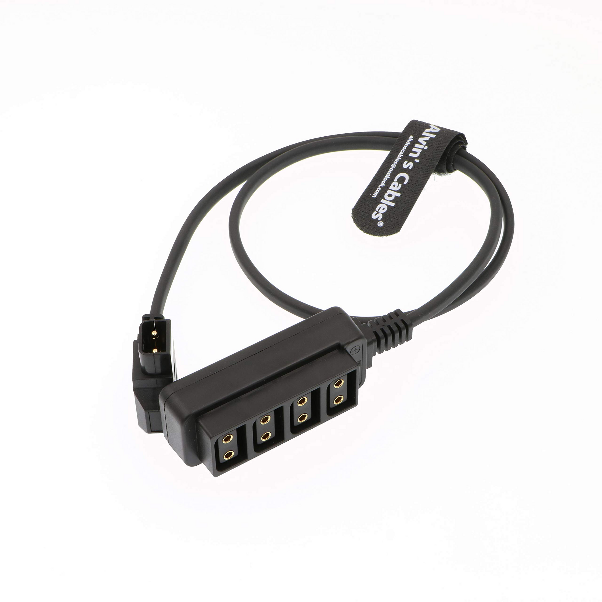 Alvin&#39;s Cables D Tap Male to 4 Port Dtap Female Splitter Power Cable for ARRI RED Cameras TILTA Steadicam IDX Battery